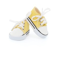 Chaussures toile jaune pour