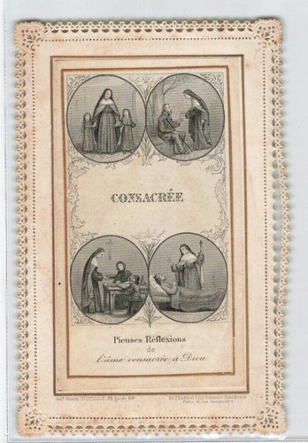 Ancienne image pieuse - ancienne,