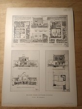 PLAN D'ARCHITECTE - M. LEMASSON - NORD - MAISON POUR OUVRIER D'USINE