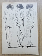 Dessin ancien nu - ancien,