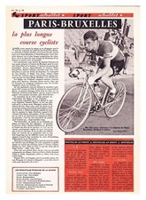 1959 DOCUMENT (ref CG 16) VéLO COURSE PARIS-BRUXELLES RIK VAN LOOY 1page