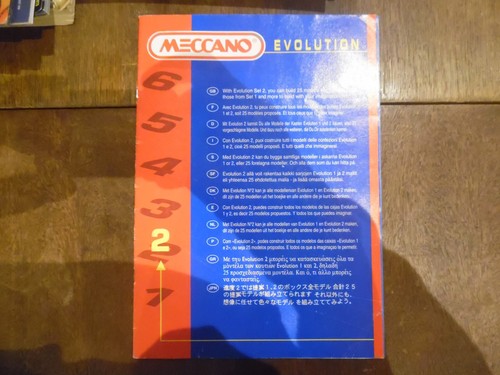 Meccano evolution notice - evolution,