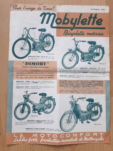 Mobylette motoconfort 1961 - mobylette,,
