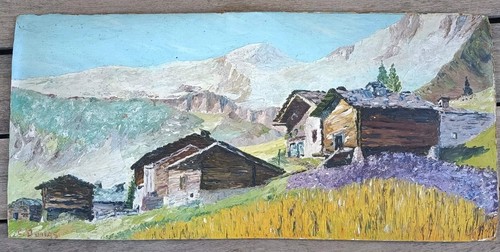 Tableau ancien paysage - paysage, de