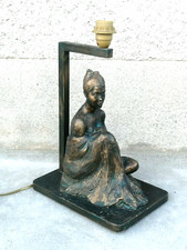 Sculpture résine lampe design MARIE JO BOURRON lamp resin résine style bronze