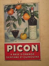PLV VIDE POCHES PICON BOUTEILLES  VERRE ORANGES  