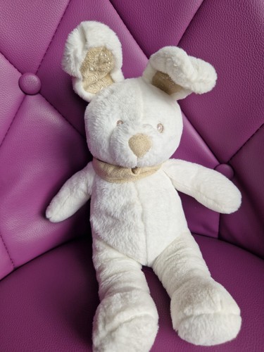 Doudou lapin nicotoy blanc - lapin,