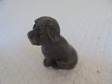 Tout petit bronze animalier chien