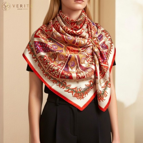 Rare vintage foulard soie - foulard,