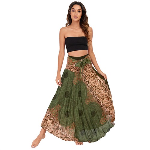 Coton boho maxi jupe hippie - boho,