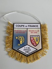 Sporting club Toulon RC Lens fanion coupe de France 1984 football