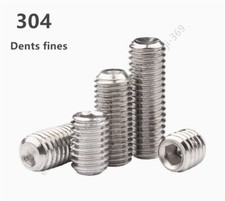 Vis À Extrémité Plate De Fixation À Dents Fines En Acier Inoxydable 304