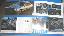 R.20  /  RENAULT : dépliant R18 turbo modéle 1981