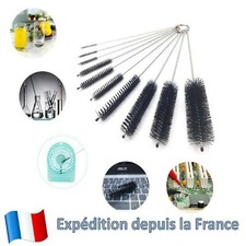10 Pcs Set Brosse Goupillon Nettoyage Tube pour Bouteille Bouilloire Théière etc