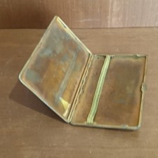 Étui À Cigarettes En Laiton, Métal Doré, Début XXème, Art Déco, Made In France