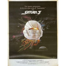 SATURN 3 French Movie Poster  - 15x21 in. - 1979 - Stanley Donen, Farrah Fawcett