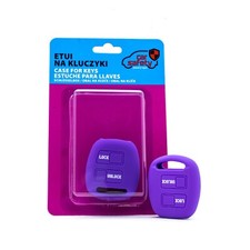Housse de clé de voiture housse en silicone étui housse de clé violet pour TO...