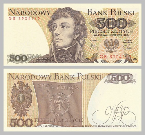 Pologne poland 500 zloty - pologne,