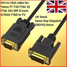 DVI Vers VGA Câble pour Yaesu