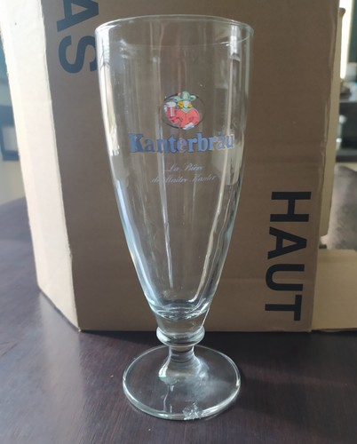 Verre bière ancien pied - ancien,