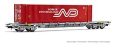 HJ6241 SNCF Sgss Norbert Dentressangle 45' Conteneurs Wagon V ECHELLE HO