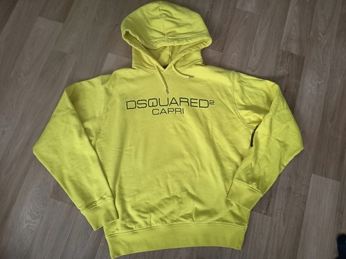 Dsquared2 yellow capri hoodie - dsquared2,