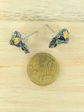 Bijoux Kabyle : Clous d'oreilles de style kabyle en argent 925/1000