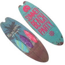  2 Pcs Thème De Plage En Bois