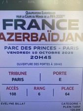 Billet Match Foot France