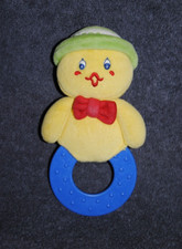 ?Doudou Poussin Canard CHICCO Lutin Jaune Vintage  Anneau Dentition Pouet TBE