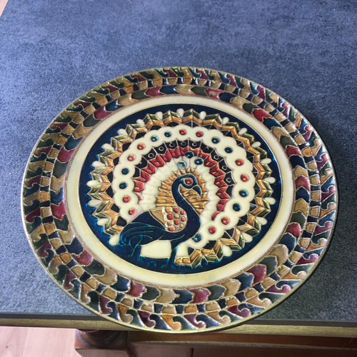 Assiette décorative laiton - assiette,