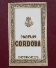 CARTE PARFUMÉE - BERDOUES - PARFUM CORDOBA -