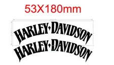 2 STICKERS HARLEY DAVIDSON autocollant sticker vinyl tuning moto BIKERS 53x180mm