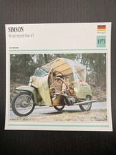CARTE FICHE MOTO collection