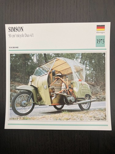 Carte fiche moto - fiche,