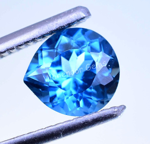 Naturel bleu zircon ct - 2.20,