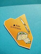 ANCIEN  MAGNET LE GAULOIS  CARTE DE FRANCE N° 12  AVEYRON