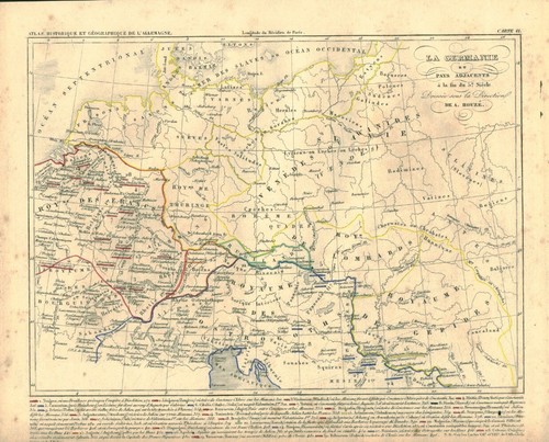 Gravure ancienne carte