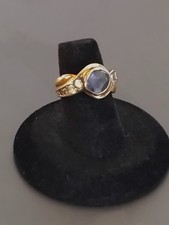 Bague argent massif vermeil