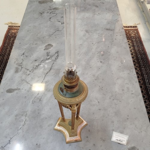 Lampe petrole bronze et - petrole,