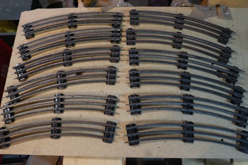 Lot rails courbés - de,