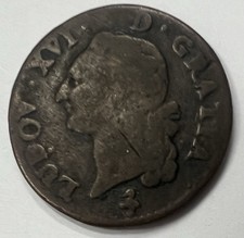 Pièce 1 Sol 1791 A France 🇫🇷 Louis XVI REF85231