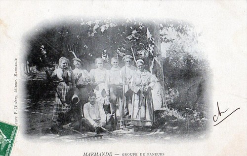 Cpa marmande groupe de - 47,