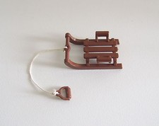 PLAYMOBIL (N3131) SPORT HIVER - Luge Marron avec Poignée pour Enfants 3393 3688