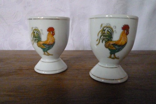 Jolis coquetiers porcelaine - 2,