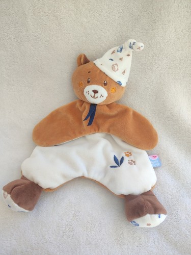 Doudou plat sucre orge ours - plat,