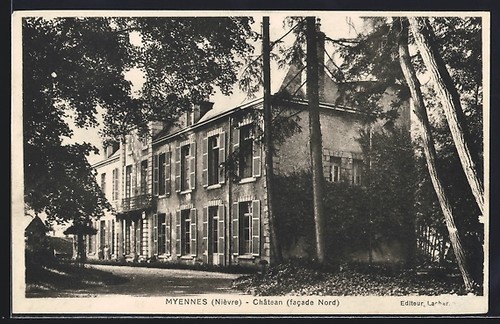 Cpa myennes châtan - cpa, châtan,
