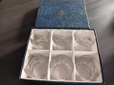 COFFRET DE 6 VERRES A WHISKY CRISTAL SAINT LOUIS MODELE Toccata Neuf  Ht 9 Cm