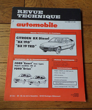 REVUE TECHNIQUE AUTOMOBILE-CITROËN BX Diesel-19D-19TRD-n°445-Juin 1984