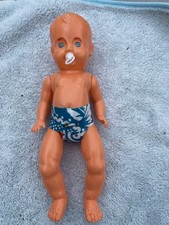 POUPEE BAIGNEUR ANCIEN  AVEC SA TETINE   DE 25 CM